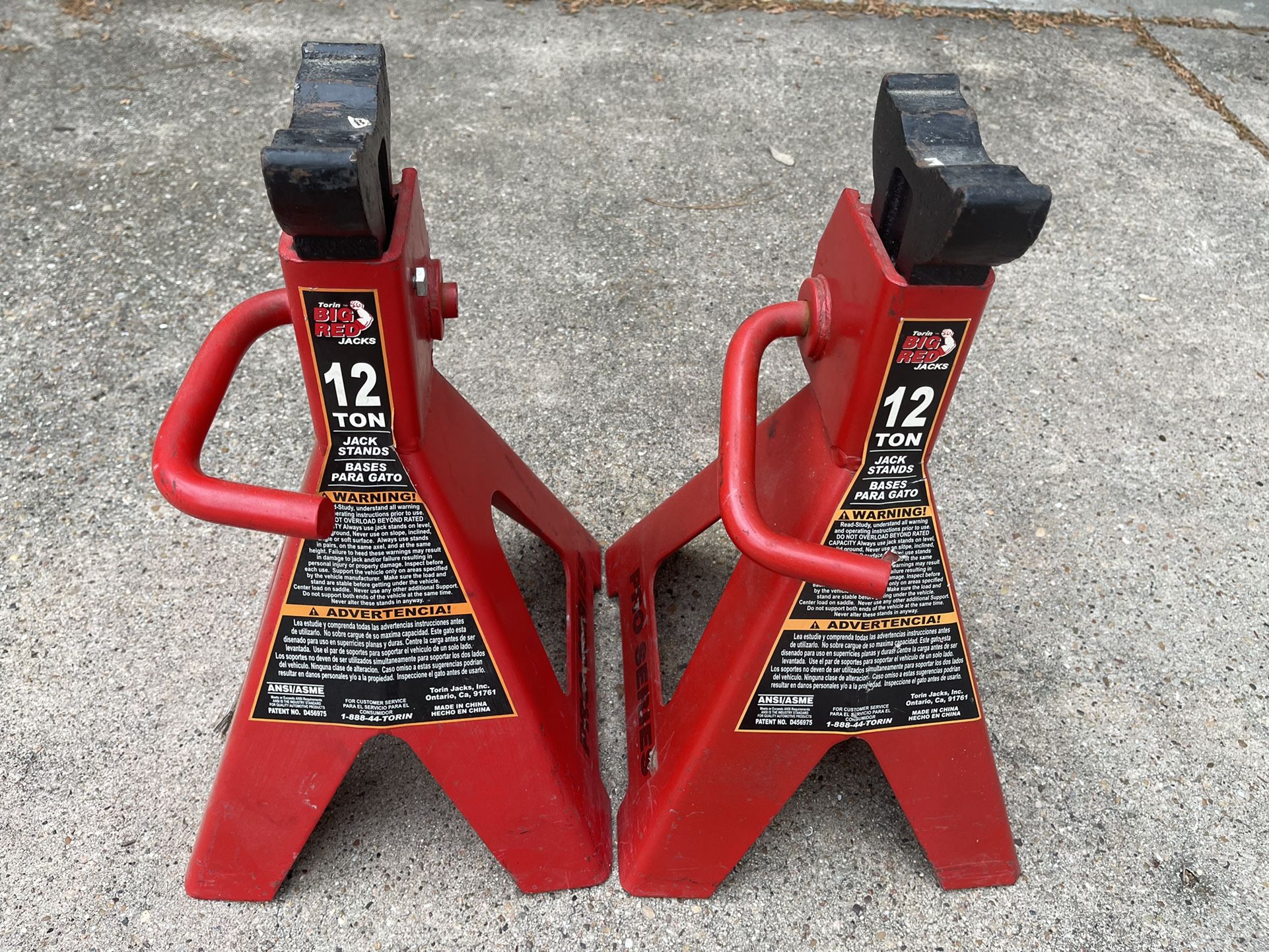 Super Heavy Duty 12 Ton Jack Stands
