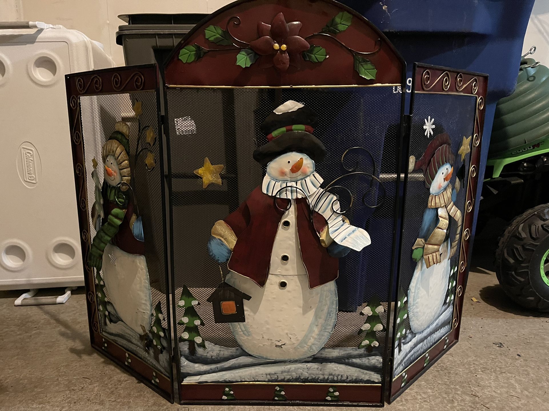 Christmas Style Fireplace Screen (guard)