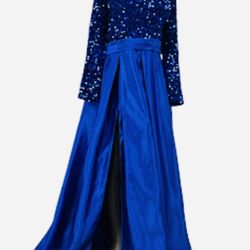 PROM ✨PARTY✨ SWEET 16✨ROYAL BLUE GOWN DRESS SIZE 2X 