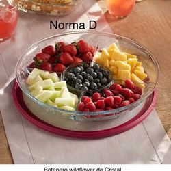 Botanero de cristal wildflower Nuevo en su caja 🌺 princess house 🌺