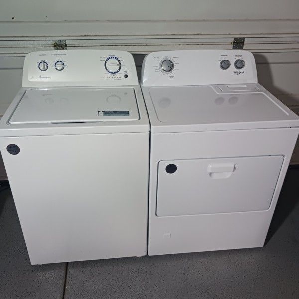 Amana Washer And Whirlpool Gas Dryer December 2023 Model LIKE NEW