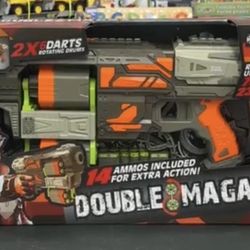 Double Magas kids' foam dart blaster toy (204)