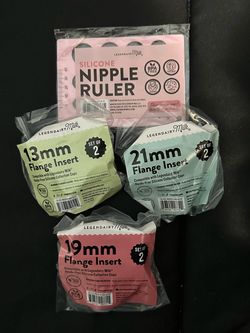 Legendairy Milk Flange Insert Set + Nipple Ruler