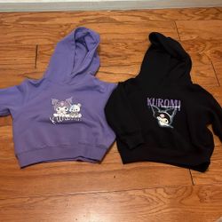 Lot Of 2 Uniqlo UT Kuromi Toddler Girl Size 3-4years Hoodies 