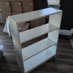 White Bookcase (31.5" x 11" x 42") W x D x H