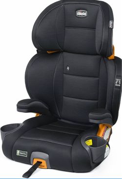 Chicco KidFit ClearTex Plus 2-in-1 Belt-Positioning Booster Car Seat ErgoBoost Ultra-Comfort Foam Padding, High Back & Backless Modes, Quick-Release L