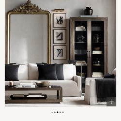 $1525 LOUIS PHILIPPE GILT MIRROR RH Restoration Hardware 42x78