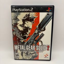 Metal Gear Solid 2 Sons Of Liberty Playstation 2 CIB TESTED