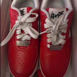 BAPE unisex sneakers plus free pants awesome deal