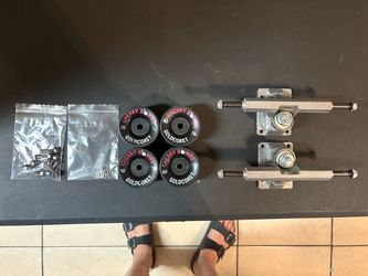 Gold Coast Cherry Bomb Wheels And CENTURY C30 SKATEBOARD TRUCKS