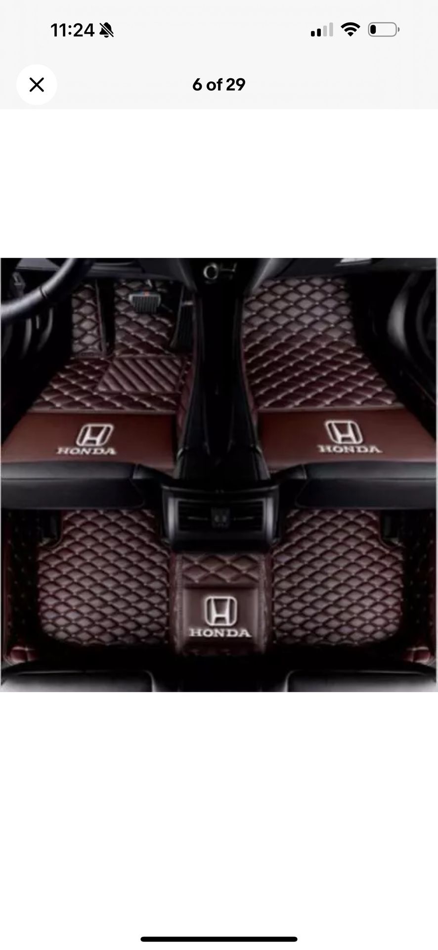2008-2012 Honda Accord Front & Rear Luxury Waterproof Car Floor Mats