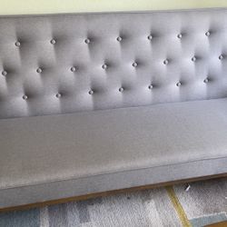 Baxton Studio Sorrento Mid Century Gray Sofa