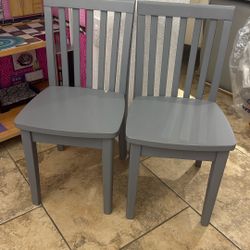 4 Pottery barn Kids Chairs - Grey 
