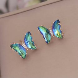 Gold Plated Butterfly Earrings