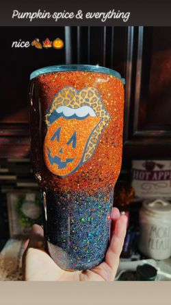 Halloween tumbler Handmade