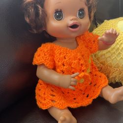 Crochet Doll Dress 