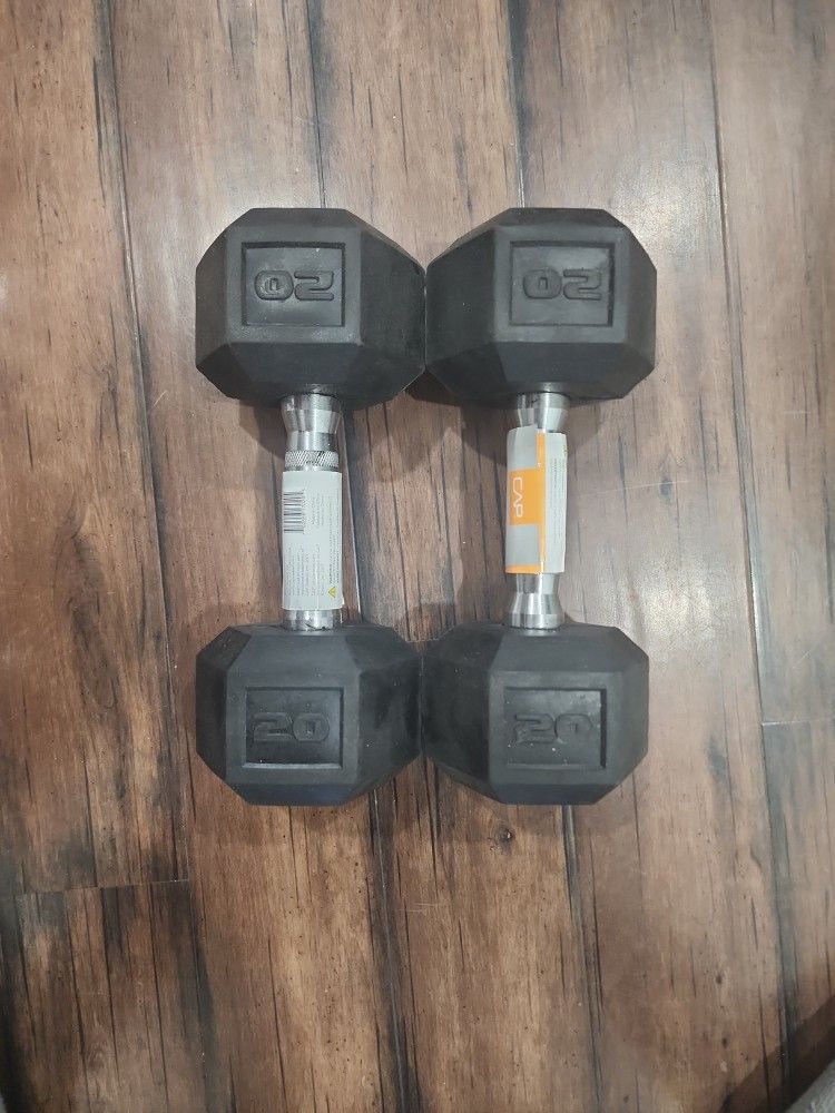 Pair Of 20 Lbs Dumbbells