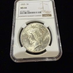 1923 $1 MS66 NGC
