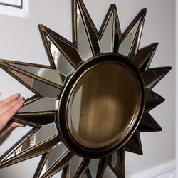 Wooden Glass Mirror 