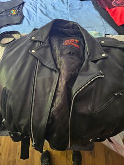 Hot Leathers Black Motorcycle Jacket