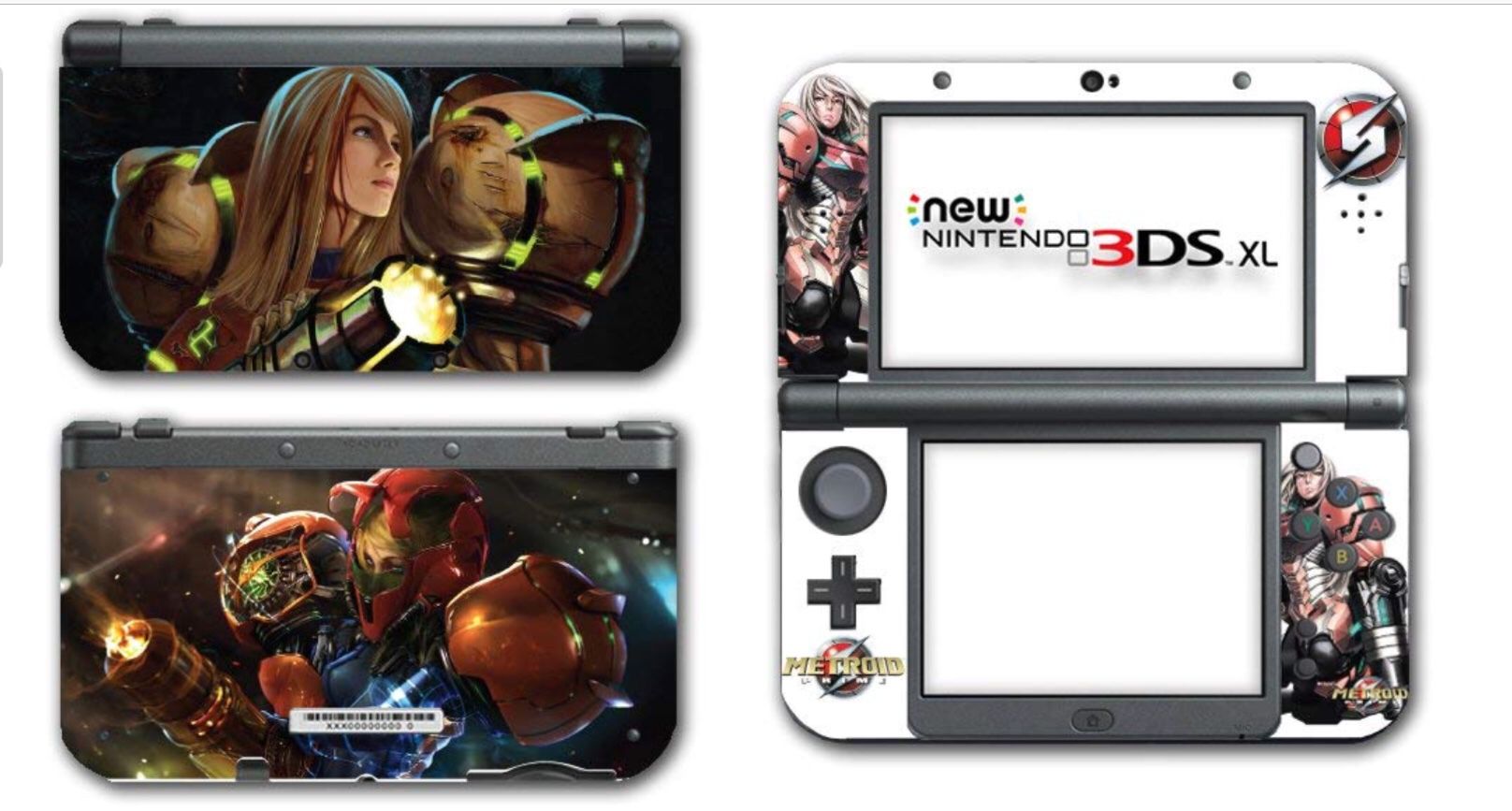 Nintendo *New* 3DS XL - Metroid decal/skin