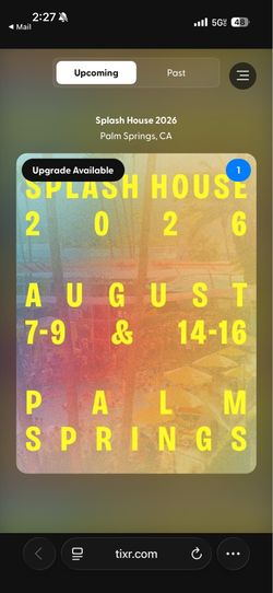 Splash House Ticket