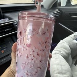 Disney Sakura Tumbler With hidden mickeys 