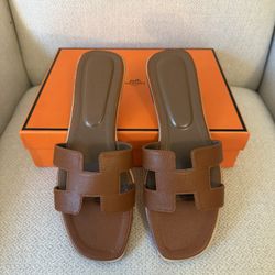 Brown Leather Oran Sandals