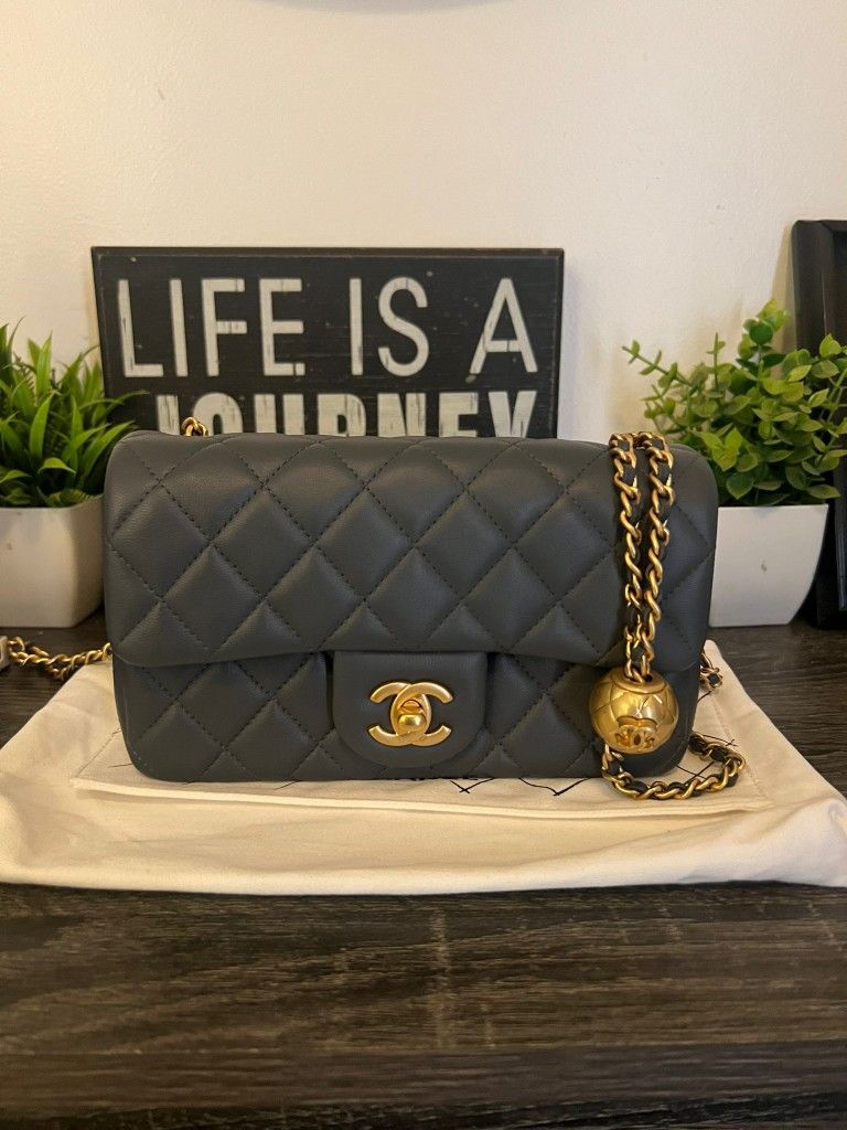 Chanel Rectangular Mini Pearl Crush