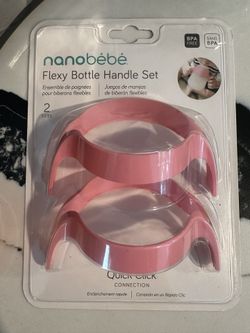 BRAND NEW nanobebe milk bottle handle set