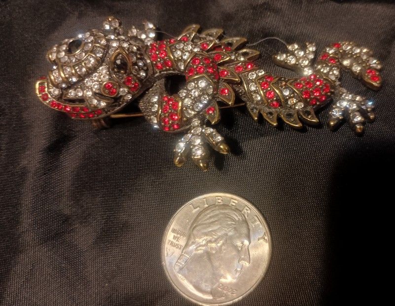 Heidi Daus Foo Dog Dragon Brooch