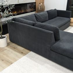 West Elm Shelter 2 Piece Sectional Sofa 