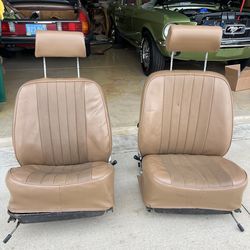 911S Porche Seats 1970 Original Vintage Leatherette