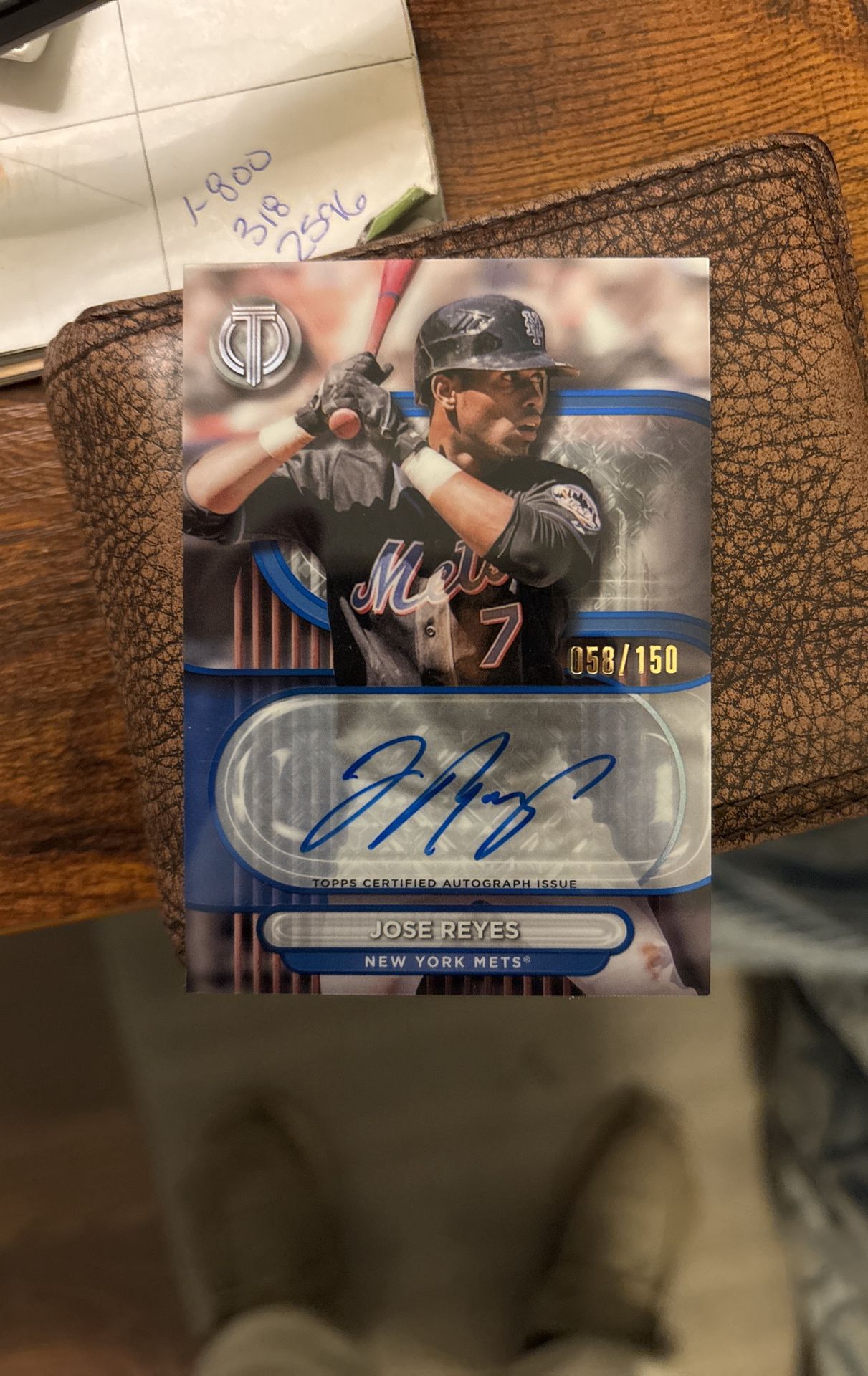 Jose Reyes TA-JRE 150 Refractor Auto