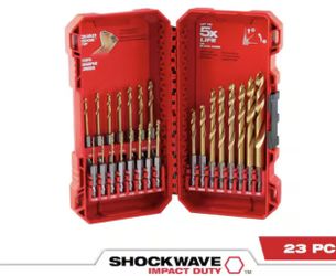 Milwaukee SHOCKWAVE IMPACT DUTY Titanium Twist Drill Bit Set (23-Piece