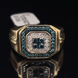 10KT Yellow Gold Diamond Ring 5.60g .63CT Size 10 182264