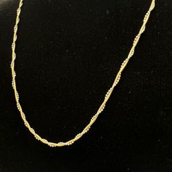 $1000 Two Tone Twisted Necklace