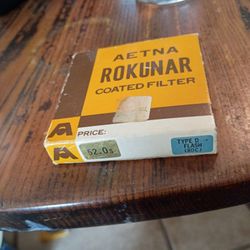 Aetna Camera Filter Old Stock Pre-owned Nice Clean 