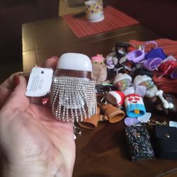 Brand New Bath And Body Works Pocket Back Sanitizer Keychain Holders