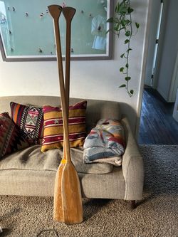 Feather Brand wooden oar (pair)