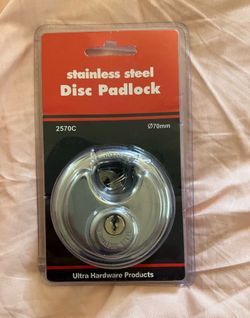 Stainless Steel Disc Padlock 70mm