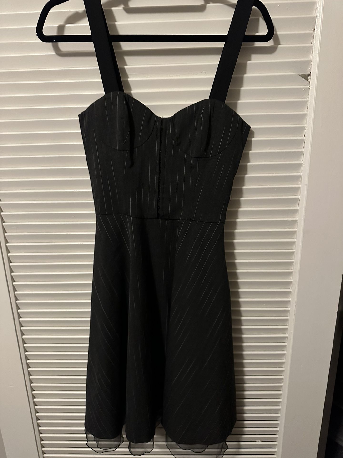 Brand New Guess by Marciano Black pinstripe Corset Dress