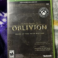 Elder Scrolls IV Game Of The Year Edition Xbox 360/xbox One