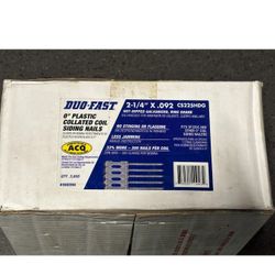 Duo-Fast 2-1/4 x .092 Galvanized Ring Shank Collated nails Qty 3600 (0 Degree)