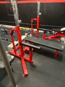 TEXAS STRENGTH SYSTEMS COMBO RACK WITH FACE SAVERS