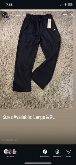 alo SWEATPANTS BEST PRICES & QUALITY HERE LAST SIZE XL