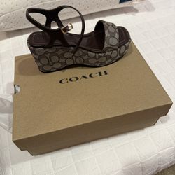 coach sandals brand new never used size 6 