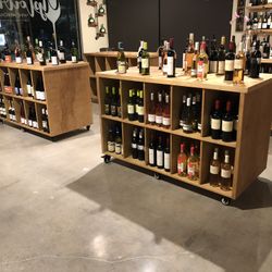 Retail Wine Rack Shelves Cabinet