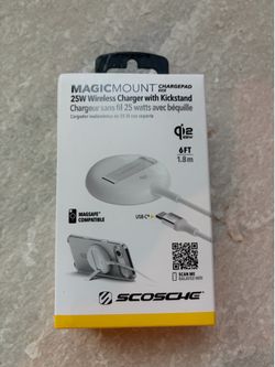 Scosche 25W Qi2 MagSafe wireless charger with kickstand