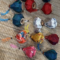 Set of 13 pcs Vietnam bamboo silk lanterns 40 cm for wedding party decoration